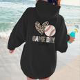Baseball Game Day Vibes Baseball Mom Mama Leopard Cute Women Hoodie Back Print Baseball Game Day Vibes Baseball Mom Mama Leopard Cute Women Hoodie Back Print