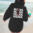 Baseball Mama Baseball Mom Women Hoodie Back Print