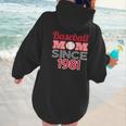 Baseball Mom Since 1981 Women Hoodie Back Print