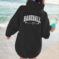 Baseball Mom Attitude Cute Baseball Mom's Sport And Athletic Women Hoodie Back Print