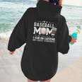Baseball Mom Caffeine Fueled Game Day Essential Women Hoodie Back Print Baseball Mom Caffeine Fueled Game Day Essential Women Hoodie Back Print