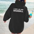 Baseball Mom I Can't We Have Baseball Women Hoodie Back Print