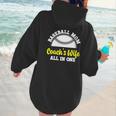 Baseball Mom Coach's Wife All In One Sports Player Coach Women Hoodie Back Print Baseball Mom Coach's Wife All In One Sports Player Coach Women Hoodie Back Print