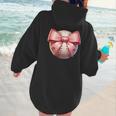 Baseball Mom Coquette Pink Bow Baseball Mom Women Hoodie Back Print Baseball Mom Coquette Pink Bow Baseball Mom Women Hoodie Back Print