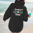 Baseball Mom Cute Retro Look Mothers Will Love Women Hoodie Back Print
