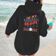 In My Baseball Mom Era Groovy Mom Baseball Mama Mother's Day Women Hoodie Back Print In My Baseball Mom Era Groovy Mom Baseball Mama Mother's Day Women Hoodie Back Print