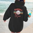 BASEBALL MOM Fun RETRO LOOK Women Hoodie Back Print