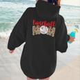 Baseball Mom Leopard Print Cute Mother's Day Sport Lover Women Hoodie Back Print
