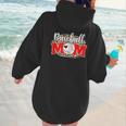 Baseball Mom Mother's Day For Mom Game Day Outfit Women Hoodie Back Print