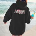 Baseball Mom With Pink Bow Women Hoodie Back Print Baseball Mom With Pink Bow Women Hoodie Back Print