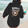 Baseball Mom Baseball Player Women Hoodie Back Print