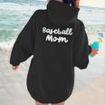 Baseball Mom Retro Women Hoodie Back Print
