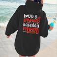 Baseball Mom Sport Mommy Baseball Mama Mother's Day Women Hoodie Back Print