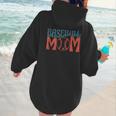 Baseball Mom Vintage Baseball Women Hoodie Back Print