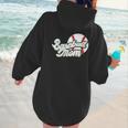 Baseball Mom's Favorite Game Day Women Hoodie Back Print Baseball Mom's Favorite Game Day Women Hoodie Back Print