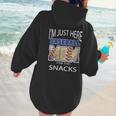 Baseball Sport I’m Just Here For The Snacks Baseball Mom Women Hoodie Back Print Baseball Sport I’m Just Here For The Snacks Baseball Mom Women Hoodie Back Print