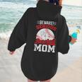 Beware Serious Baseball Mom Game Cheerleading Family Women Hoodie Back Print