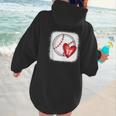 Bleached Custom Baseball Mom Number 17 Heart For Mom Women Hoodie Back Print Bleached Custom Baseball Mom Number 17 Heart For Mom Women Hoodie Back Print