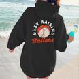 Busy Raising Ballers Baseball Mom Sons Women Hoodie Back Print Busy Raising Ballers Baseball Mom Sons Women Hoodie Back Print