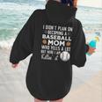 I Didn't Plan On Becoming a Baseball Mom Mother's Day Women Hoodie Back Print