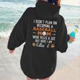 I Didn't Plan On Becoming a Baseball Mom Women Hoodie Back Print