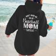 Don't Make Me Use My Baseball Mom Voice Women Hoodie Back Print Don't Make Me Use My Baseball Mom Voice Women Hoodie Back Print