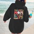 Groovy Ptchers Baseball Mom And Not Afraid To Yell About It Women Hoodie Back Print Groovy Ptchers Baseball Mom And Not Afraid To Yell About It Women Hoodie Back Print