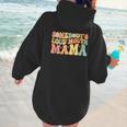 Groovy Somebody's Loud Mouth Mama Baseball Mom Mother's Day Women Hoodie Back Print