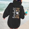 Happy Mother's Day Baseball Mom Leopard Softball Lover Women Hoodie Back Print Happy Mother's Day Baseball Mom Leopard Softball Lover Women Hoodie Back Print