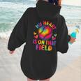 My Heart Is On That Field Cute Baseball Mom Women Women Hoodie Back Print My Heart Is On That Field Cute Baseball Mom Women Women Hoodie Back Print