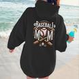 Home Run Baseball Mom Women Hoodie Back Print