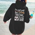 I'm Not Just His Mom I'm His 1 Fan Baseball Mom Women Hoodie Back Print