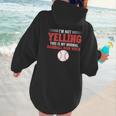 I'm Not Yelling This Is My Normal Baseball Mom Voice Women Hoodie Back Print I'm Not Yelling This Is My Normal Baseball Mom Voice Women Hoodie Back Print