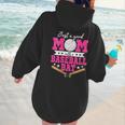 Just A Good Mom With A Baseball Bat Baseball Mom Women Hoodie Back Print