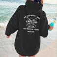 My Kid Might Not Always Swing But I Do Baseball Mom Women Hoodie Back Print