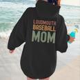 Loudmouth Baseball Mom Mother's Day Sports Cute Women Hoodie Back Print Loudmouth Baseball Mom Mother's Day Sports Cute Women Hoodie Back Print