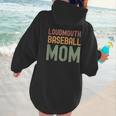 Loudmouth Baseball Mom Sports Cute Text Women Hoodie Back Print Loudmouth Baseball Mom Sports Cute Text Women Hoodie Back Print