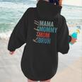 Mama Mommy Mom Bruh Baseball Mom Lover Mother's Day Women Hoodie Back Print