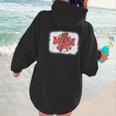 Mom Of Both Baseball Mom Mommy Women Hoodie Back Print
