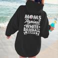 Moms Against Baseball Pants Shirt Baseball Mom Women Hoodie Back Print