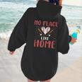 No Place Like Home Baseball Mom Kids Family Fun Women Hoodie Back Print No Place Like Home Baseball Mom Kids Family Fun Women Hoodie Back Print