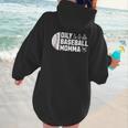Oily Baseball Momma Essential Oils Meme For Oils Mom Women Hoodie Back Print