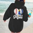 Proud Ball Mom Volleyball Baseball Mom Heart Women Hoodie Back Print Proud Ball Mom Volleyball Baseball Mom Heart Women Hoodie Back Print