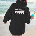 Proud Baseball Mom With Heart Game Day Women Hoodie Back Print Proud Baseball Mom With Heart Game Day Women Hoodie Back Print