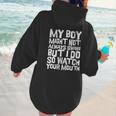 Proud Sassy Baseball Mom Women Hoodie Back Print