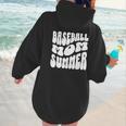 Retro Baseball Mom Summer Groovy Appreciation Women Hoodie Back Print Retro Baseball Mom Summer Groovy Appreciation Women Hoodie Back Print
