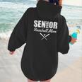 Senior Baseball Mom 2024 Team Parent Helper Class Of 2024 Women Hoodie Back Print