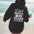 She Dances He Plays Mom Of Both Dance And Baseball Mom Women Hoodie Back Print She Dances He Plays Mom Of Both Dance And Baseball Mom Women Hoodie Back Print