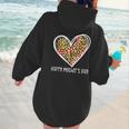 Softball Baseball Mom Valentine Leopard Heart Mother's Day Women Hoodie Back Print Softball Baseball Mom Valentine Leopard Heart Mother's Day Women Hoodie Back Print