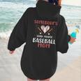 Somebody’s Loud Mouth Baseball Mom Women Hoodie Back Print